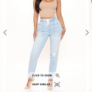 Fashion nova denim joggers